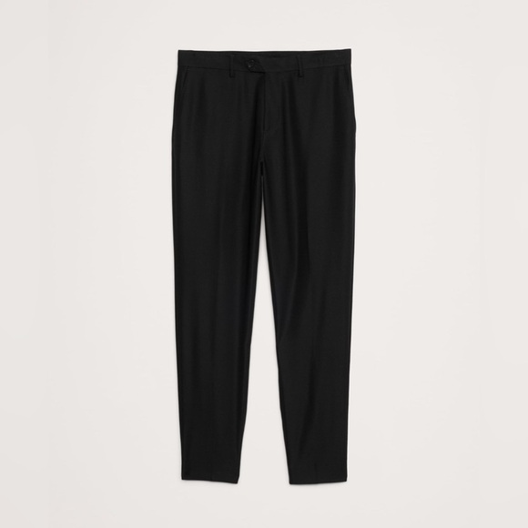 NWT! Banana Republic Black Signature Italian Hopsack Suit Pant - All Long Sizes🩵 - Picture 4 of 13